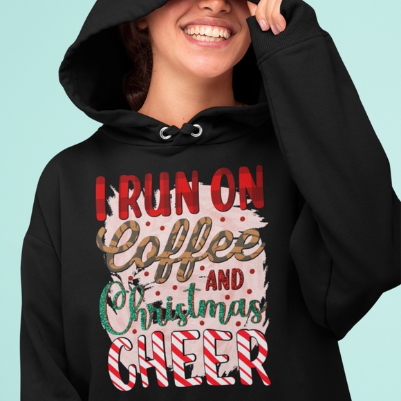 I RUN ON COFFEE: UNISEX CUSTOM HOODIE - Picture 2 of 4